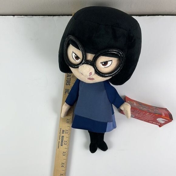 Edna Mode 12 inch Incredibles Disney Store Plush NWT Pixar stuffed toy - Picture 4 of 11